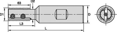 TM24 Parallel Cutter Inch Thread Milling • Weldon Shank