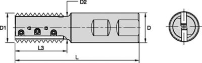 TM41 Parallel Cutter Inch •&nbsp;Weldon Shank