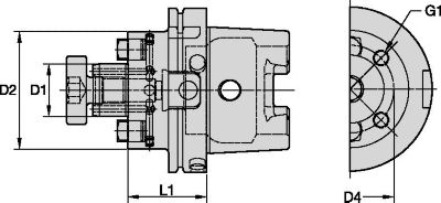 Shell Mill Adapters with Through Coolant • Metric