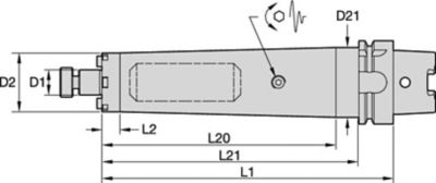 Tunable Shell Mill Adapters with Through Coolant • Inch