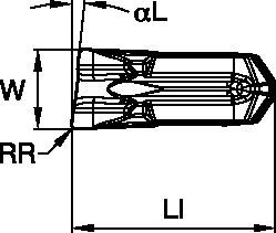 Beyond™ Evolution™ • Cut-Off Insert • CR Geometry • Metric