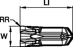 WGC Cut-Off Inserts • F Precision Ground • Inch