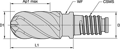 DUO-LOCK™ • HARVI™ III • Ball Nose • 6 Flutes • Inch