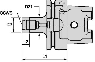 DUO-LOCK™ • HSK63 Form A Adapter • Inch