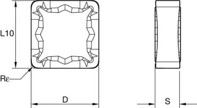 KSSR™ • Carbide Insert • SNPF-HE • Pressed-To-Size • Heavy Machining