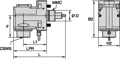 Driven Tool Radial • KM™ • TACU001KM32DR60648443, TACU001KM32DR60648444, TACU001KM40DR60648439, TACU001KM40DR60648440