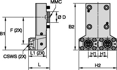 Static Tool Axial • KM™ • TACU001KM40SA60649631