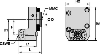 Static Tool Axial • KM™ • TACU009KM40SA60907362