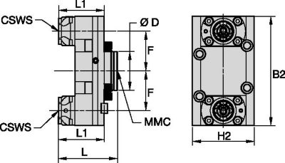 Static Tool Axial • KM™ • TACU009KM40SA60907363