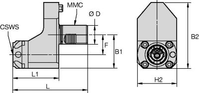 Static Tool Axial • KM™ • TACU018KM63SA60908174