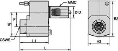 Driven Tool Axial • KM™ • TACU017KM40DA60908155, TACU017KM40DA60908156