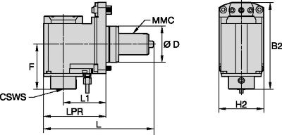Driven Tool Radial • KM™ • TACU020KM40DR60945557, TACU020KM40DR60945558