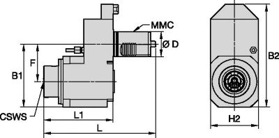 Driven Tool Axial • KM™ • TACU018KM50DA60908166, TACU018KM50DA60908171