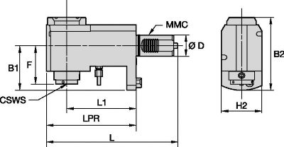 Driven Tool Radial • KM™ • TACU017KM40DR60908157, TACU017KM40DR60908158