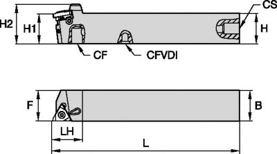 Laydown Threading • Through Coolant • LSA-C • Inch