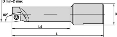 eBore™ Universal • Direct Mount • Boring Bar • Steel