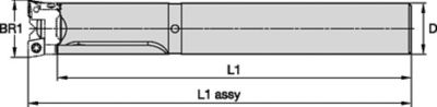 eBore™ Twin Cutter • Boring Tool • Straight Shank