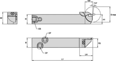 WGC Integral Toolholders • Reinforced Front Clamp • Inch