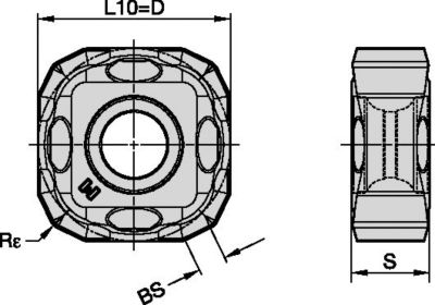 M8065HD • SNMX-MM • Heavy-Duty Face Milling insert