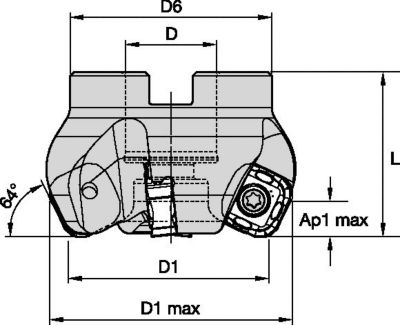 M8065HD • 26° • Shell Mills • Inch