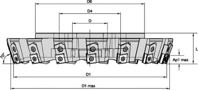 M4070 • 70° • Shell Mills • Metric