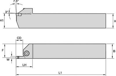 WGCSM-NTC Integral Toolholders • Integral Straight • Metric
