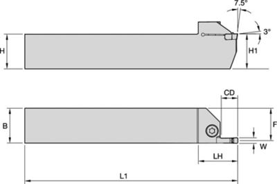WGCSM-NTC Integral Toolholders • Integral Straight • Metric