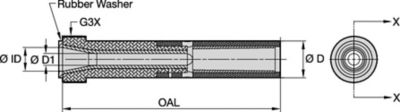 SN125 50mm Series Blast Nozzles • Special Venturi • BP200 SiAlON • Double