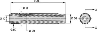 SLVE-P Series Blast Nozzles • Conventional Long Venturi • Silicon Carbide