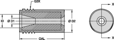 T133-AP Series Blast Nozzles • Straight Bore • Tungsten Carbide