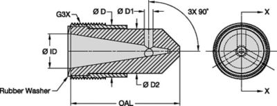 R090 Series Blast Nozzles • Angle Nozzles • ROCTEC