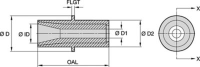 T222 Series Blast Nozzles • Straight Bore • Tungsten Carbide