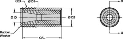 GV Series Blast Nozzles • Medium Venturi • Boron Carbide