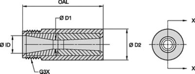F-AP Series Blast Nozzles • Medium Venturi • Boron Carbide