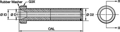 E Series Long Blast Nozzles • Straight Bore • Boron Carbide