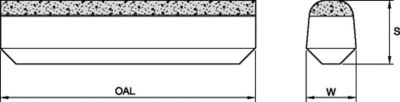 KenCast Tungsten Carbide & Steel Wear Protection • Grouser • 4 Weld Chamfers
