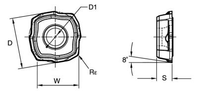 Drill Fix PRO™ • Carbide Insert • Inboard • MS Geometry