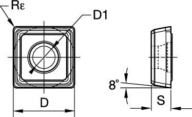 Drill Fix PRO™ • Carbide Insert • Outboard • PK Geometry