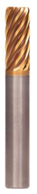 HARVI™ IV • Radiused • 8 Flutes • Internal Coolant • Plain Shank • Inch