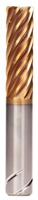 HARVI™ IV • Radiused • 8 Flutes • Internal Coolant • Chipbreaker • Safe LockTM Shank • Metric