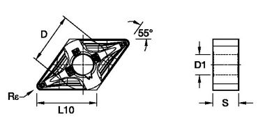 Negative Inserts • DNMG-MP