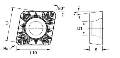 Positive Inserts • CCMT-MP