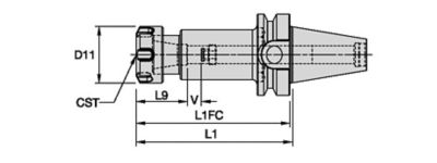 BTKV30 Shank Tools • ER Collet Chuck Adapters