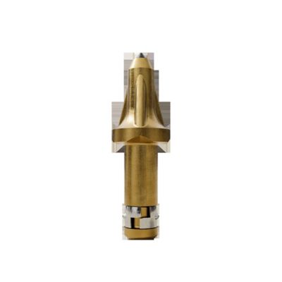 Rotating tungsten carbide pick • 25mm (0.99") Shank-Dimpled Short Retainer for grooved bore • Plug Tip for hard cutting