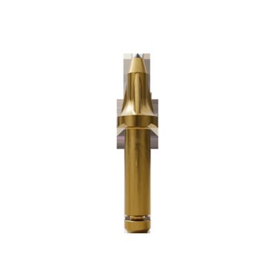 Rotating tungsten carbide pick • 35mm (1.38") Shank-External Hairpin Retainer • Narrow Bottom