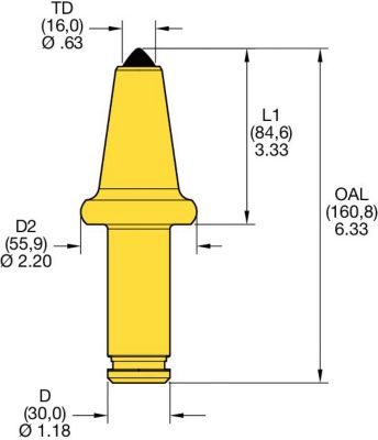 PlusPoint™ 30mm (1.18") Shank Pick
