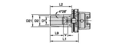 Shrink Fit HSK100A • MQL 1 Channel • Metric