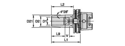 Shrink Fit HSK100A • MQL 2 Channels • Metric