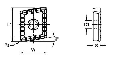 KSEM PLUS™ • Outboard Insert • DFC-MD Geometry