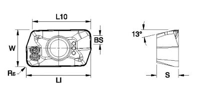 Mill 1-7™ • Carbide Insert • EDPT-GE • Light Machining